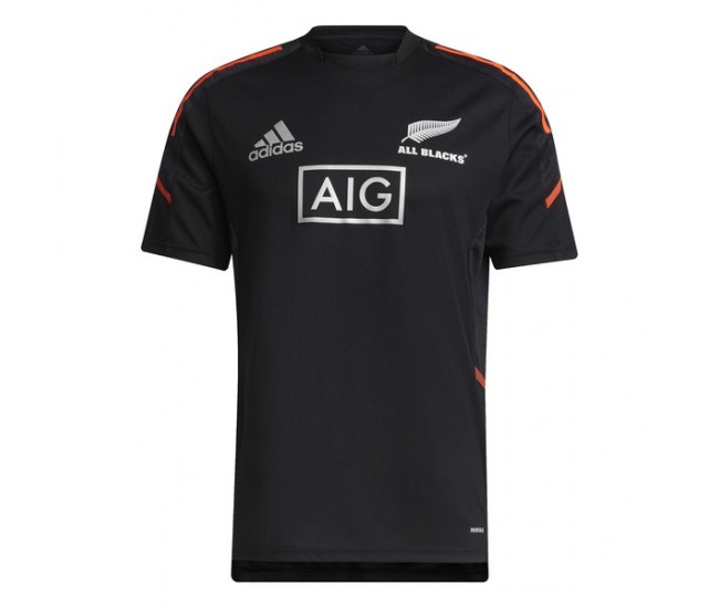 2021 All Blacks Rugby Performance Primeblue Shirt Black 2021 All Blacks Rugby Performance Primeblue Shirt Black