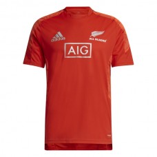 2021 All Blacks Rugby Performance Primeblue Shirt Red