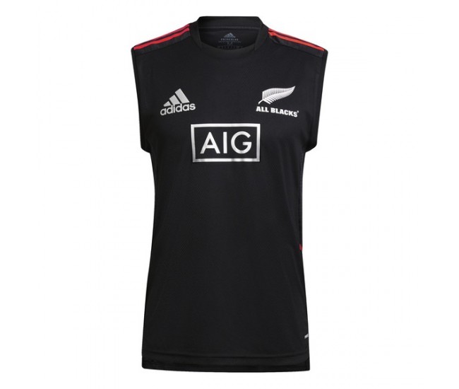 2021 All Blacks Rugby Primeblue Performance Singlet Black