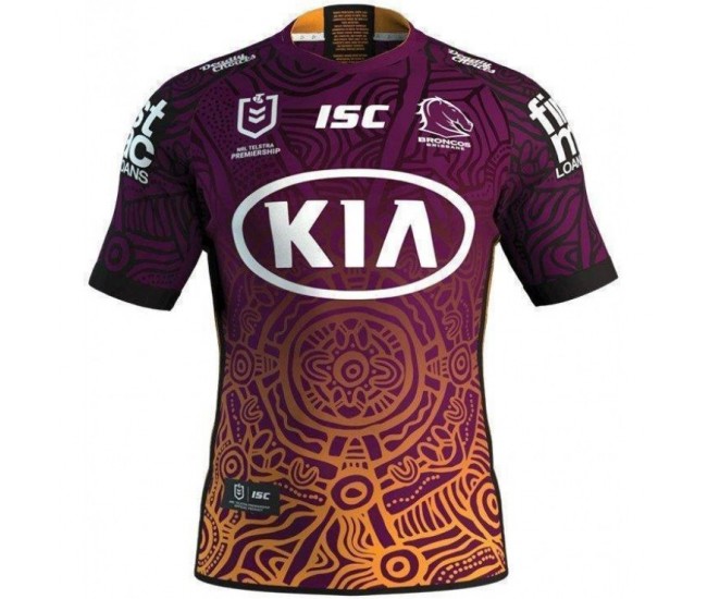 Brisbane Broncos Men's Indigenous Jersey 2020 Brisbane Broncos Men's Indigenous Jersey 2020