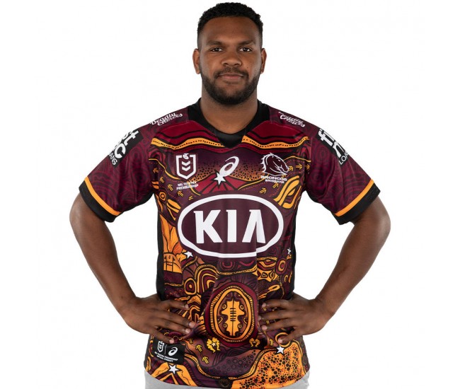 Asics 2021 Brisbane Broncos Mens Indigenous Jersey