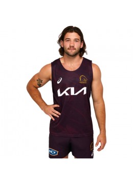 2023 Brisbane Broncos Rugby Mens Training Singlet