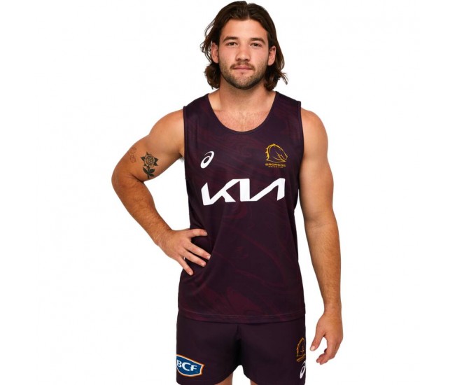 2023 Brisbane Broncos Rugby Mens Training Singlet 2023 Brisbane Broncos Rugby Mens Training Singlet