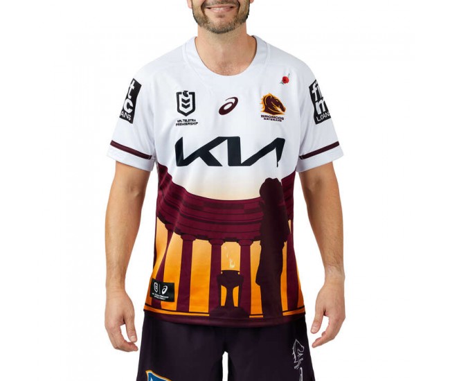 2024 Brisbane Broncos Rugby Mens ANZAC Round Jersey 2024 Brisbane Broncos Rugby Mens ANZAC Round Jersey