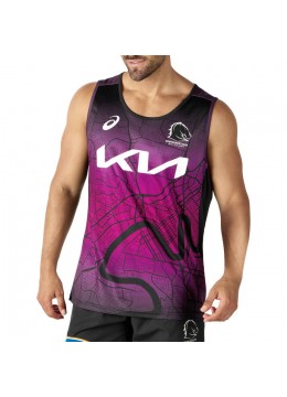 2024 Brisbane Broncos Rugby Mens Training Singlet