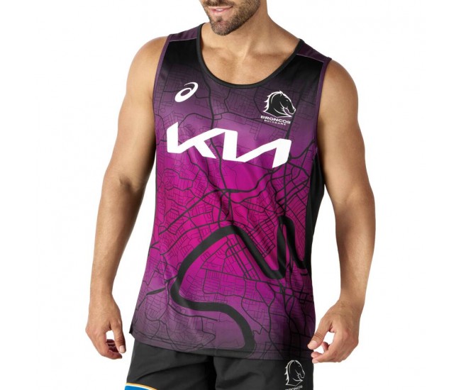 2024 Brisbane Broncos Rugby Mens Training Singlet 2024 Brisbane Broncos Rugby Mens Training Singlet