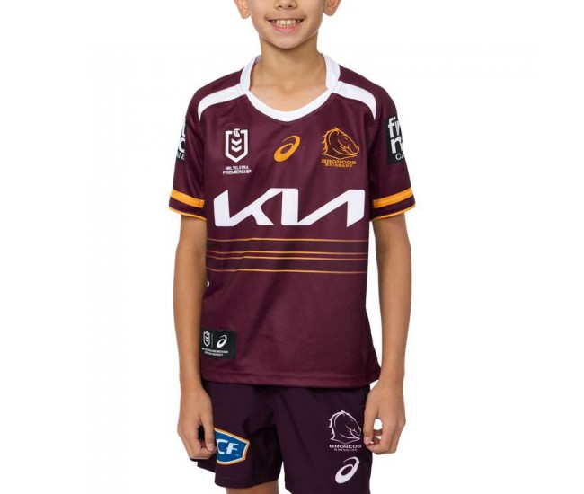 2025 Brisbane Broncos Rugby Kids Home Jersey 2025 Brisbane Broncos Rugby Kids Home Jersey