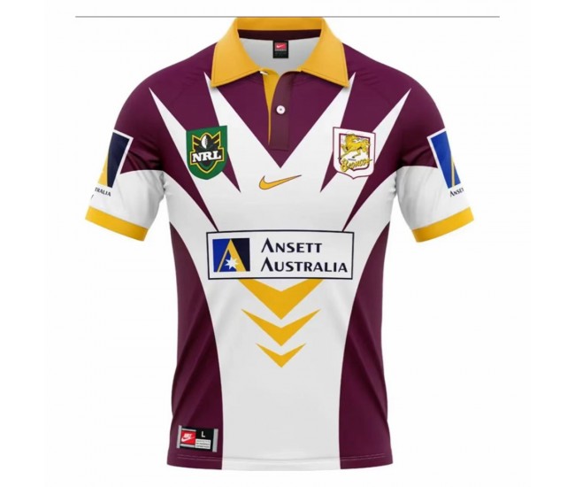 1998 Brisbane Broncos Rugby Mens Retro Jersey