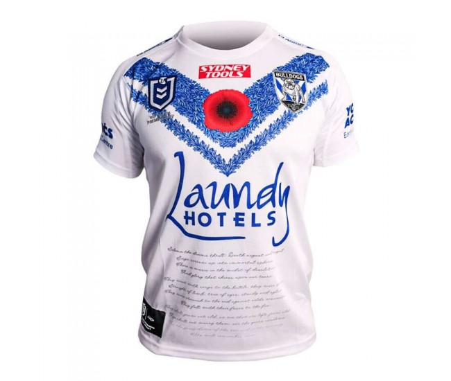 2023 Canterbury-Bankstown Bulldogs Rugby Mens Anzac Jersey 2023 Canterbury-Bankstown Bulldogs Rugby Mens Anzac Jersey