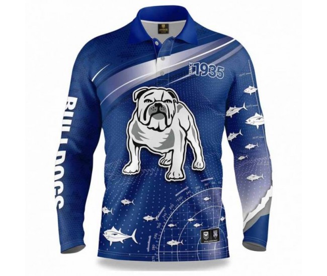 2022 Canterbury-Bankstown Bulldogs Men's Fishfinder Fishing Shirt 2022 Canterbury-Bankstown Bulldogs Men's Fishfinder Fishing Shirt