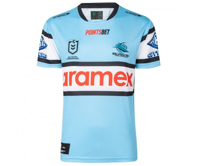 2023 Cronulla-Sutherland Sharks Rugby Men's Home Jersey 2023 Cronulla-Sutherland Sharks Rugby Men's Home Jersey