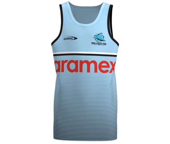 2023 Cronulla-Sutherland Sharks Rugby Mens Training Singlet 2023 Cronulla-Sutherland Sharks Rugby Mens Training Singlet