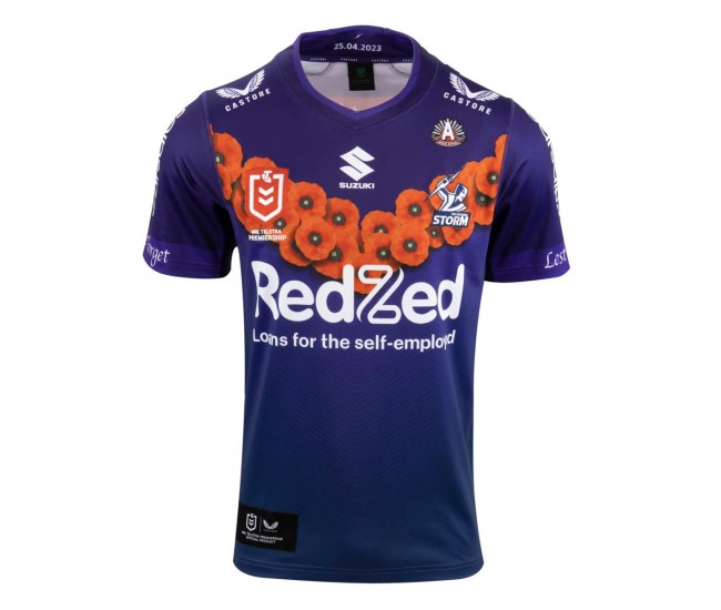 2023 Melbourne Storm Rugby Mens Anzac Jersey 2023 Melbourne Storm Rugby Mens Anzac Jersey