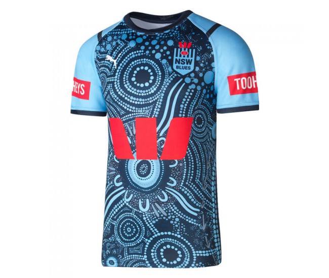 2024 NSW Blues Rugby State of Origin Mens Indigenous Jersey 2024 NSW Blues Rugby State of Origin Mens Indigenous Jersey