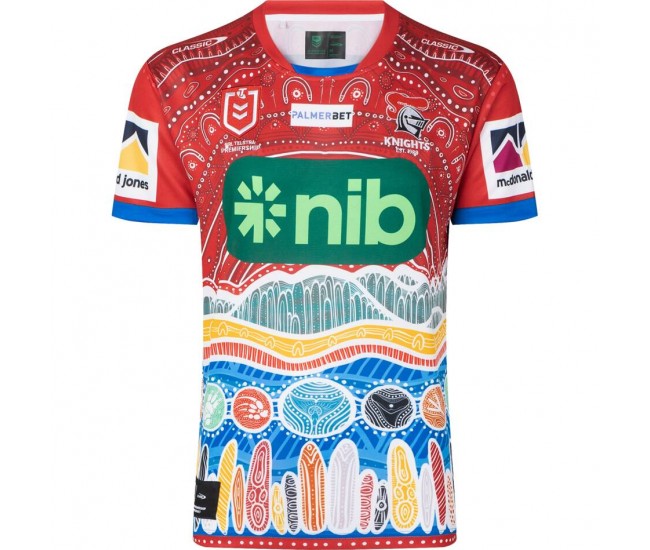 2023 Newcastle Knights Rugby Mens Indigenous Jersey 2023 Newcastle Knights Rugby Mens Indigenous Jersey