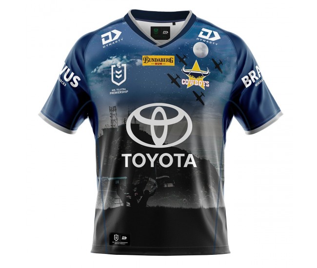 2022 North Queensland Cowboys Rugby Men's Defence Jersey