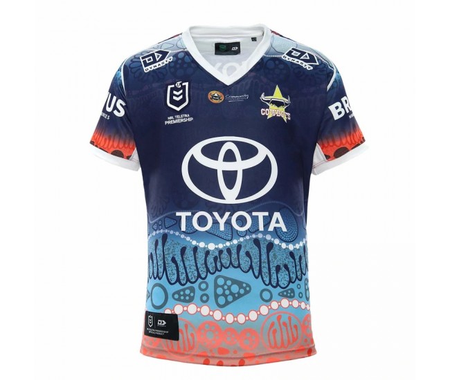 2022 North Queensland Cowboys Rugby Men's Indigenous Jersey 2022 North Queensland Cowboys Rugby Men's Indigenous Jersey