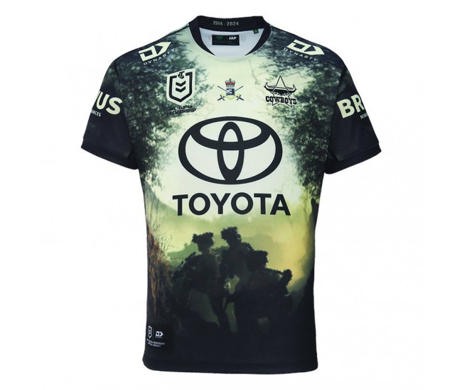 2024 North Queensland Cowboys Rugby Mens Defence Jersey 2024 North Queensland Cowboys Rugby Mens Defence Jersey