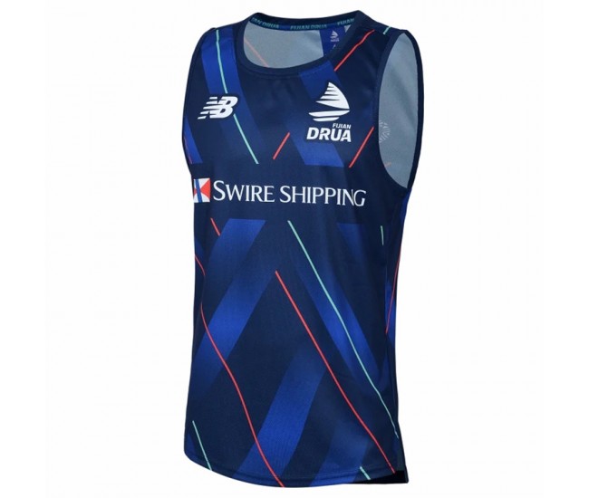 2025 Fiji Drua Rugby Men's Blue Training Singlet