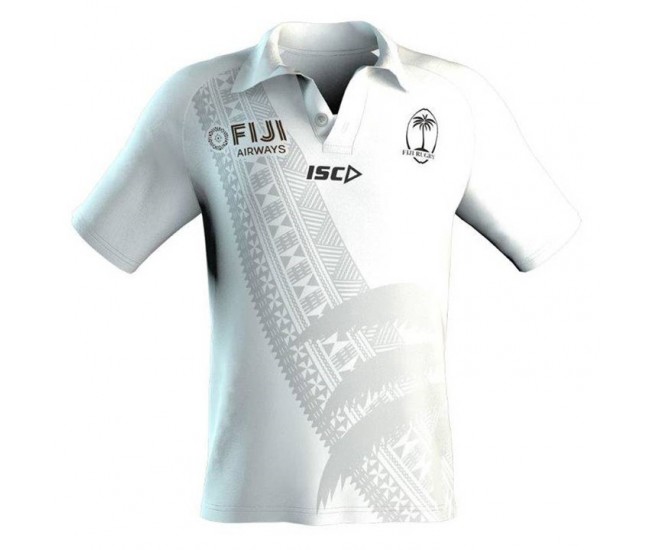 FIJI 2019 7'S Rugby Polo White Shirt FIJI 2019 7'S Rugby Polo White Shirt