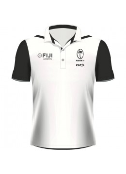 2021 Fiji Rugby Airways Sevens Performance Mens Polo White