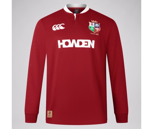2025 British And Irish Lions Rugby Long Sleeve Red Jersey 2025 British And Irish Lions Rugby Long Sleeve Red Jersey