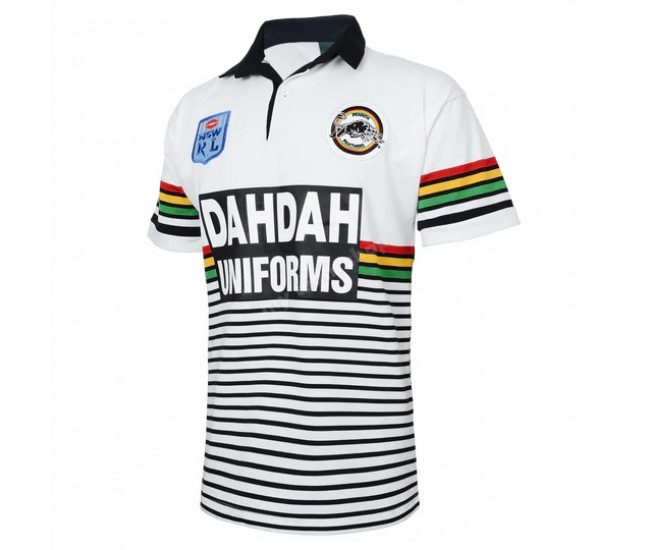 1991 Penrith Panthers Rugby Mens Away NRL Retro Jersey 1991 Penrith Panthers Rugby Mens Away NRL Retro Jersey