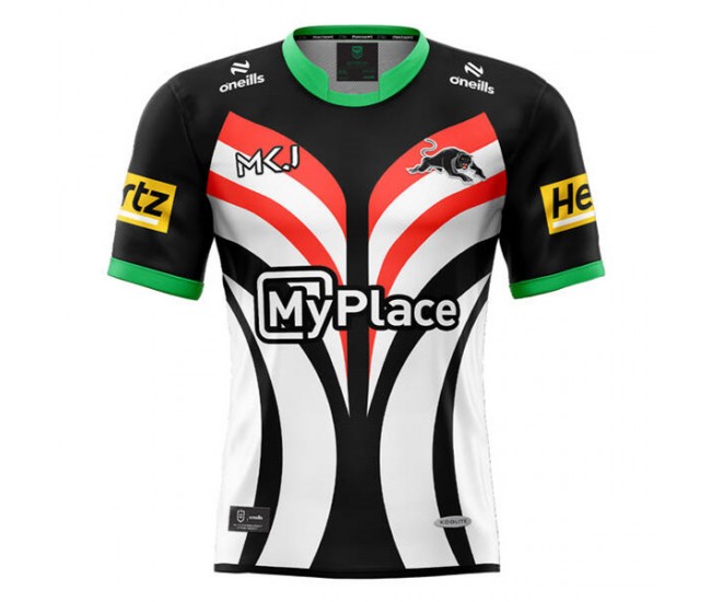 2025 Penrith Panthers Rugby Men's Warm Up Tee 2025 Penrith Panthers Rugby Men's Warm Up Tee