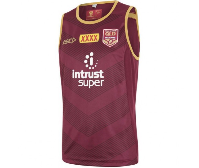 QLD Maroons 2018 Men's Training Singlet QLD Maroons 2018 Men's Training Singlet