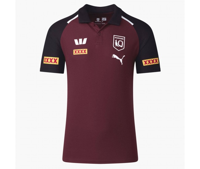 2024 QLD Maroons State of Origin Rugby Mens Team Polo 2024 QLD Maroons State of Origin Rugby Mens Team Polo