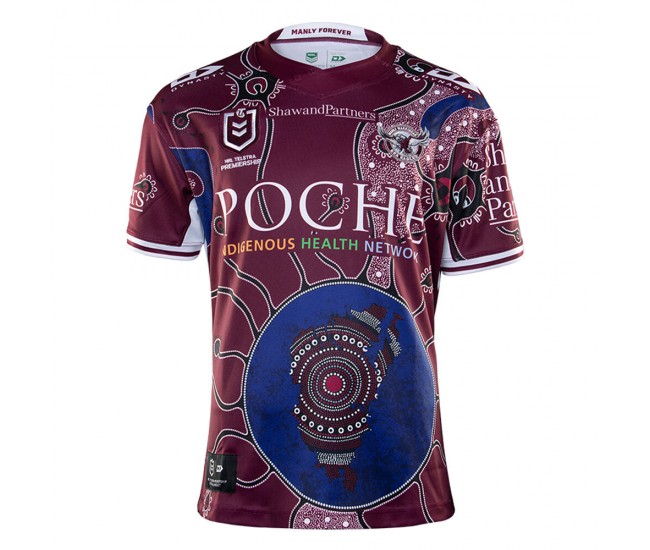 Manly Warringah Sea Eagles Men's Indigenous Jersey 2020 Manly Warringah Sea Eagles Men's Indigenous Jersey 2020