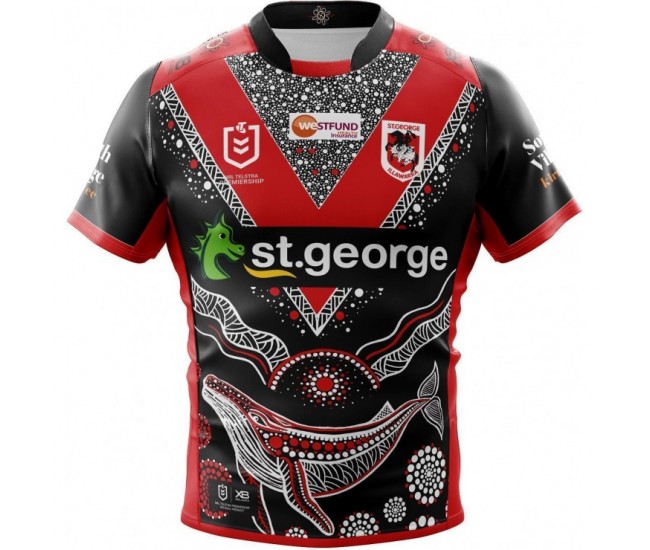 St George Illawarra Dragons 2019 Men's Indigenous Jersey St George Illawarra Dragons 2019 Men's Indigenous Jersey