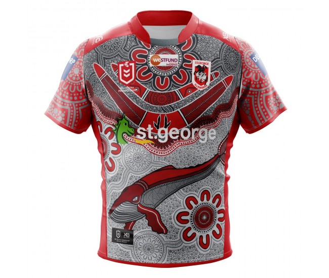 St George Illawarra Dragons Men's Indigenous Jersey 2020 St George Illawarra Dragons Men's Indigenous Jersey 2020