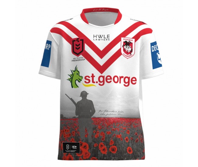 2023 St George Illawarra Dragons Rugby Mens Commemorative Jersey