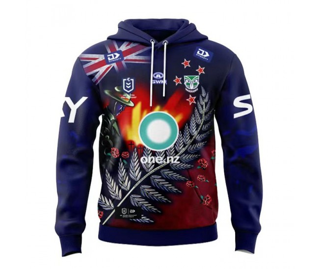 2024 New Zealand Warriors Rugby Mens Anzac Hoodie 2024 New Zealand Warriors Rugby Mens Anzac Hoodie