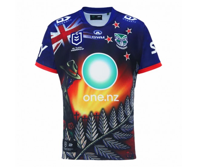 2024 New Zealand Warriors Rugby Mens Anzac Jersey 2024 New Zealand Warriors Rugby Mens Anzac Jersey