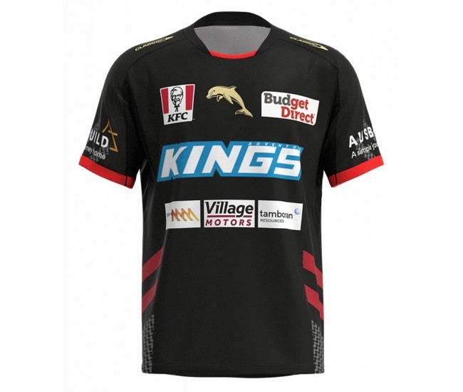 2023 Dolphins Rugby Men's Black Training Jersey 2023 Dolphins Rugby Men's Black Training Jersey