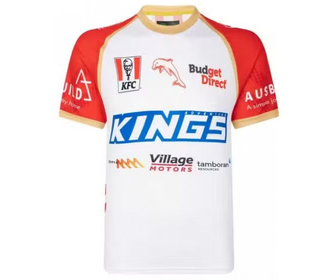2023 Dolphins Rugby Men's White Training Jersey