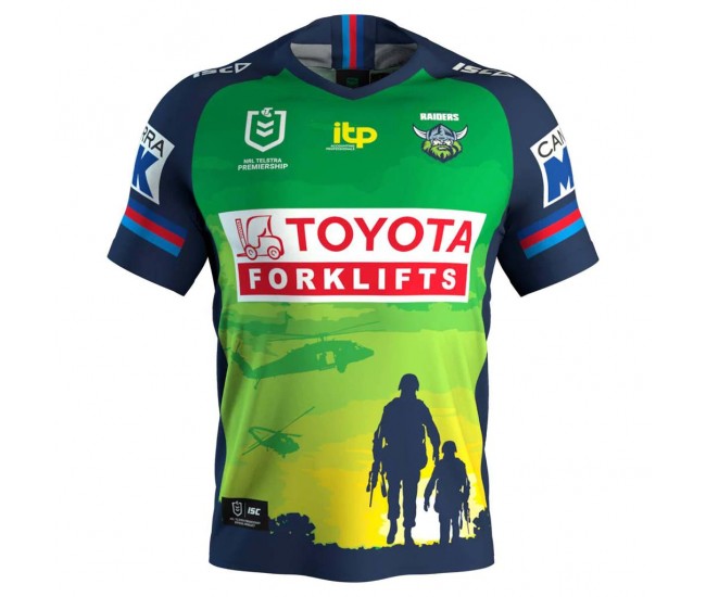 2022 Canberra Raiders Rugby Men's Anzac Jersey 2022 Canberra Raiders Rugby Men's Anzac Jersey