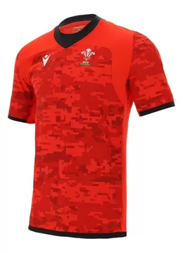 C67 Mens Small Welsh Rugby Replica Home Shirt 