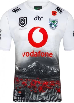 New New Zealand Warriors Canterbury Rugby NRL Men's Heritage Jersey White 