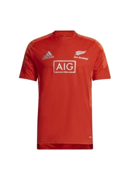2021 All Blacks Rugby Performance Primeblue Shirt Red