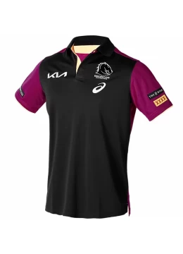 2024 Brisbane Broncos Rugby Mens Media Polo