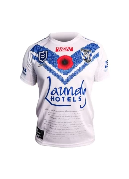 2023 Canterbury-Bankstown Bulldogs Rugby Mens Anzac Jersey