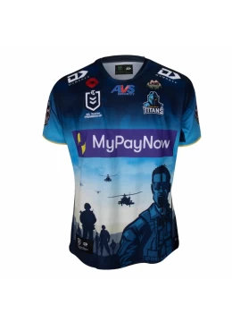 2023 Gold Coast Titans Rugby Mens Anzac Jersey