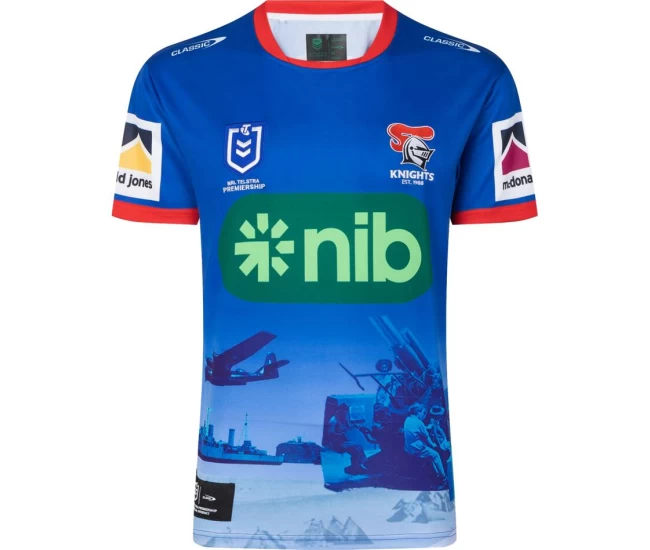 2023 Newcastle Knights Rugby Mens ANZAC Jersey
