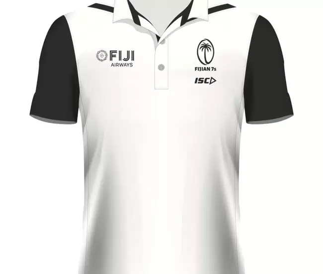 2021 Fiji Rugby Airways Sevens Performance Mens Polo White
