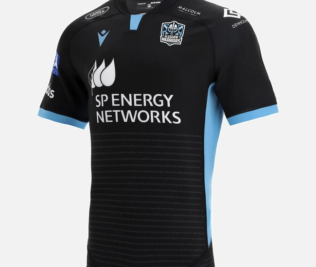 2021-22 Glasgow Warriors Rugby Home Jersey