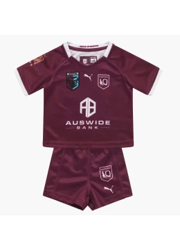 2022 QLD Maroons Rugby Kids Home Kit
