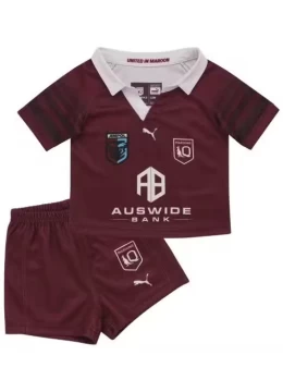 2023 QLD Maroons Rugby Kids Home Kit
